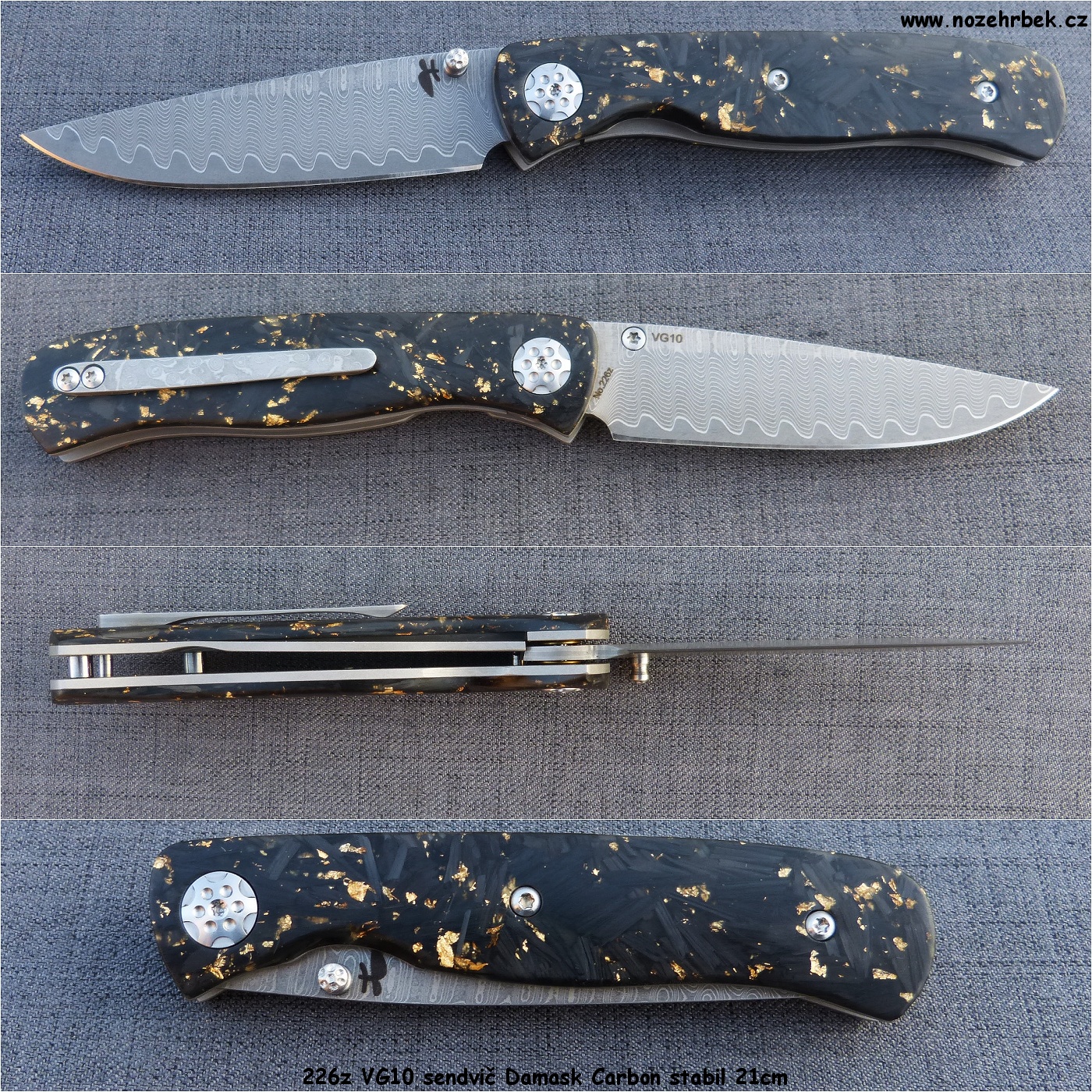 226z-vg10-sendvic-damask-carbon-stabil-21cm-02_postcard 226z-vg10-sendvic-damask-carbon-stabil-21cm-02_postcard